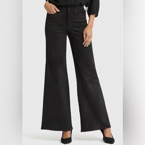 Mia Palazzo High Waist Flare Jeans in Glamorous black sparkle sz 16 Women’s NWT